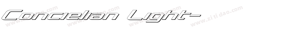 Concielian Light字体转换